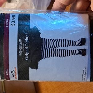 Halloween child striped tights/ BUNDLE ONLY 2or more items